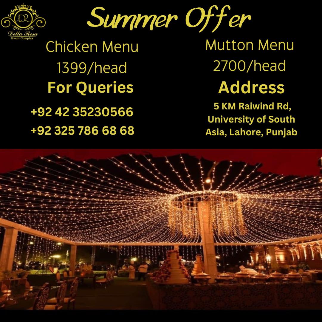 Della Rosa Event Complex | Lahore