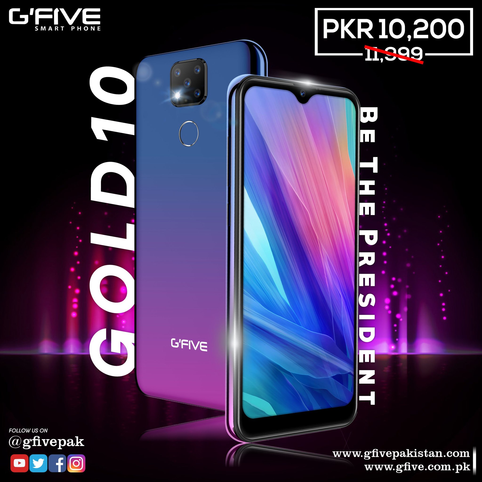 G'Five Mobile - G'Five Smartphone | President GOLD10