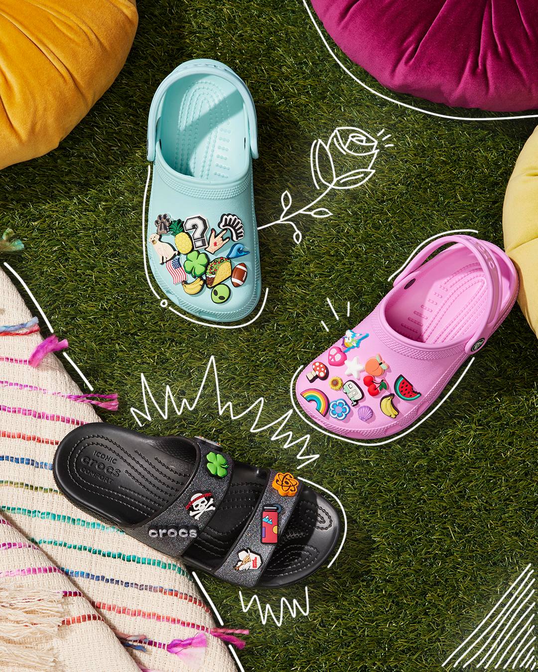 Crocs - ¿Crocs + Jibbitz? Creatividad a volar. Ponte creativx y arma tu ...