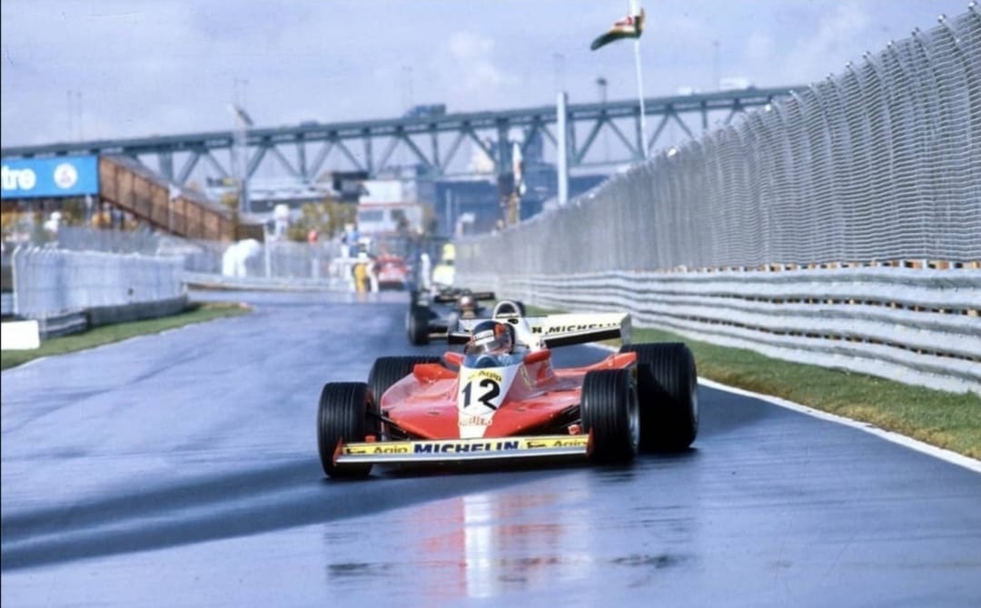 Year 1977 Canadian Grand Prix G.Villeneuve / Ferrari 312T2 credit