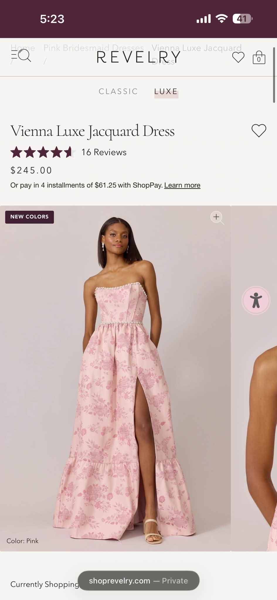 What color should I choose for bridesmaid dresses and what are experiences with Revelry, Azazie, or Birdie Grey?