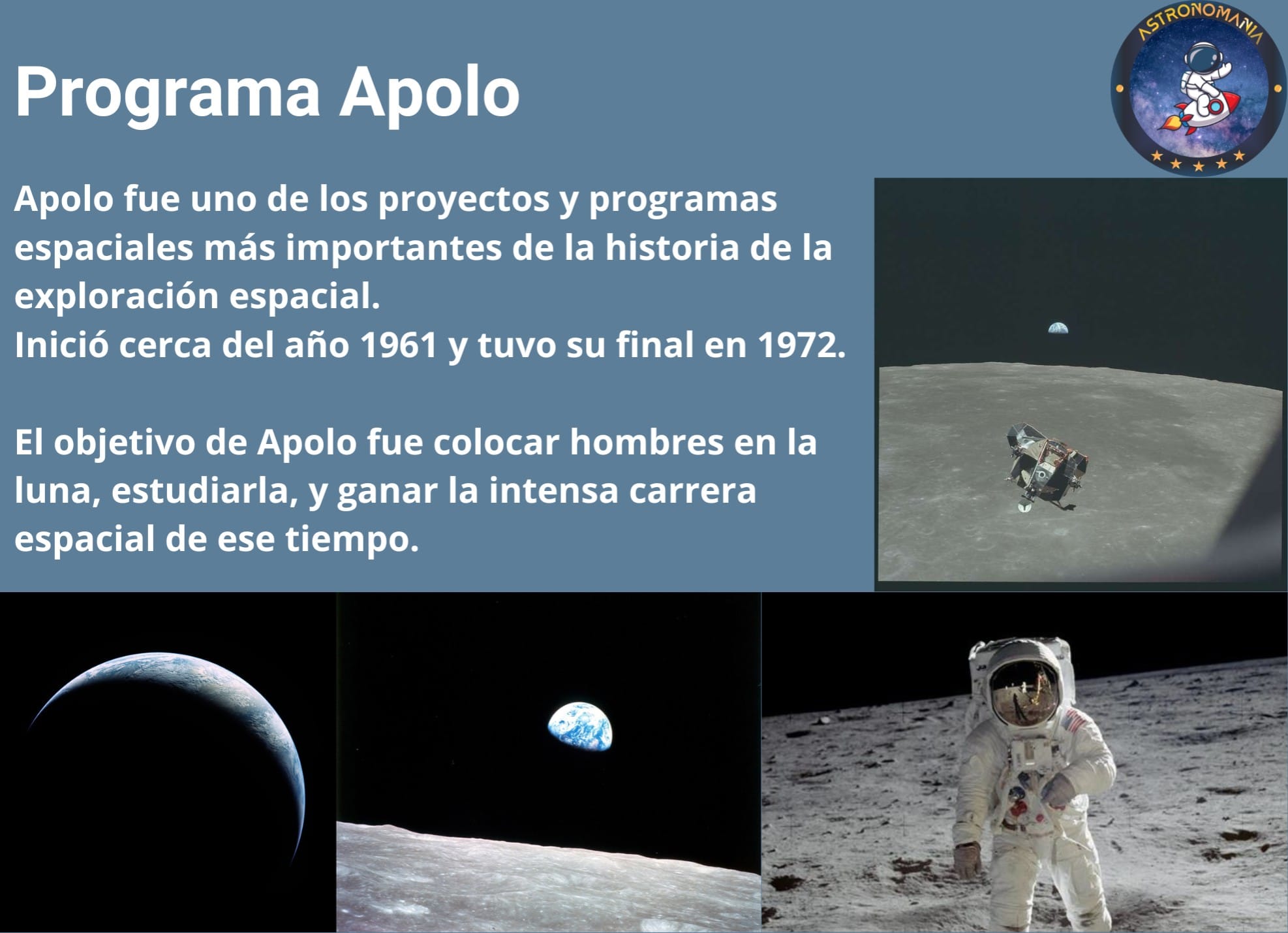 Astronomania - El programa Apolo de NASA. 🚀🌌🌕👨‍🚀 🇺🇸 El...