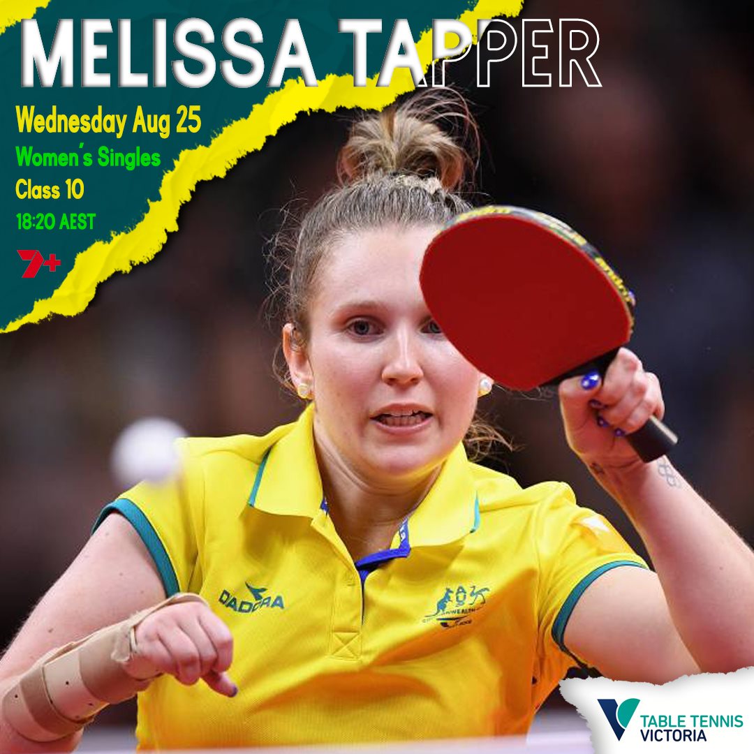 Milly Tapper is first up in... - Table Tennis Victoria