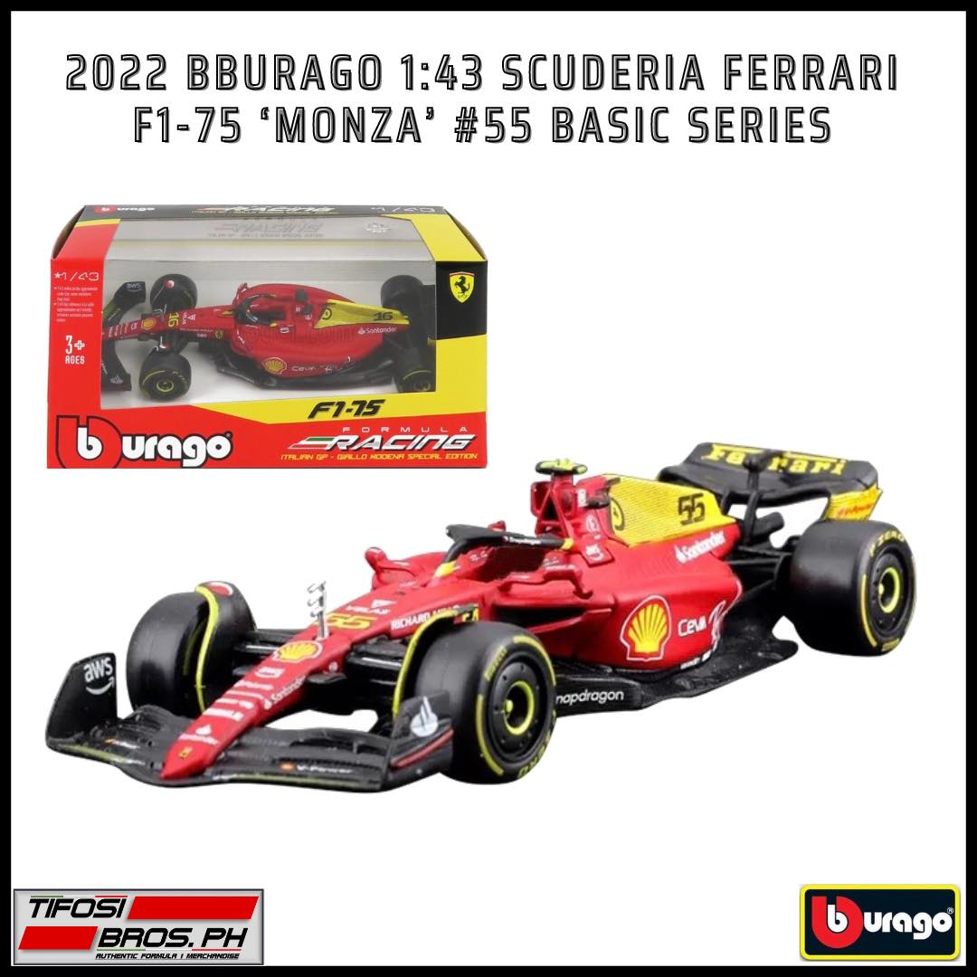 Tifosi - PRE-ORDER BBURAGO F1 | SCUDERIA FERRARI 2022 F1-75 MONZA ...