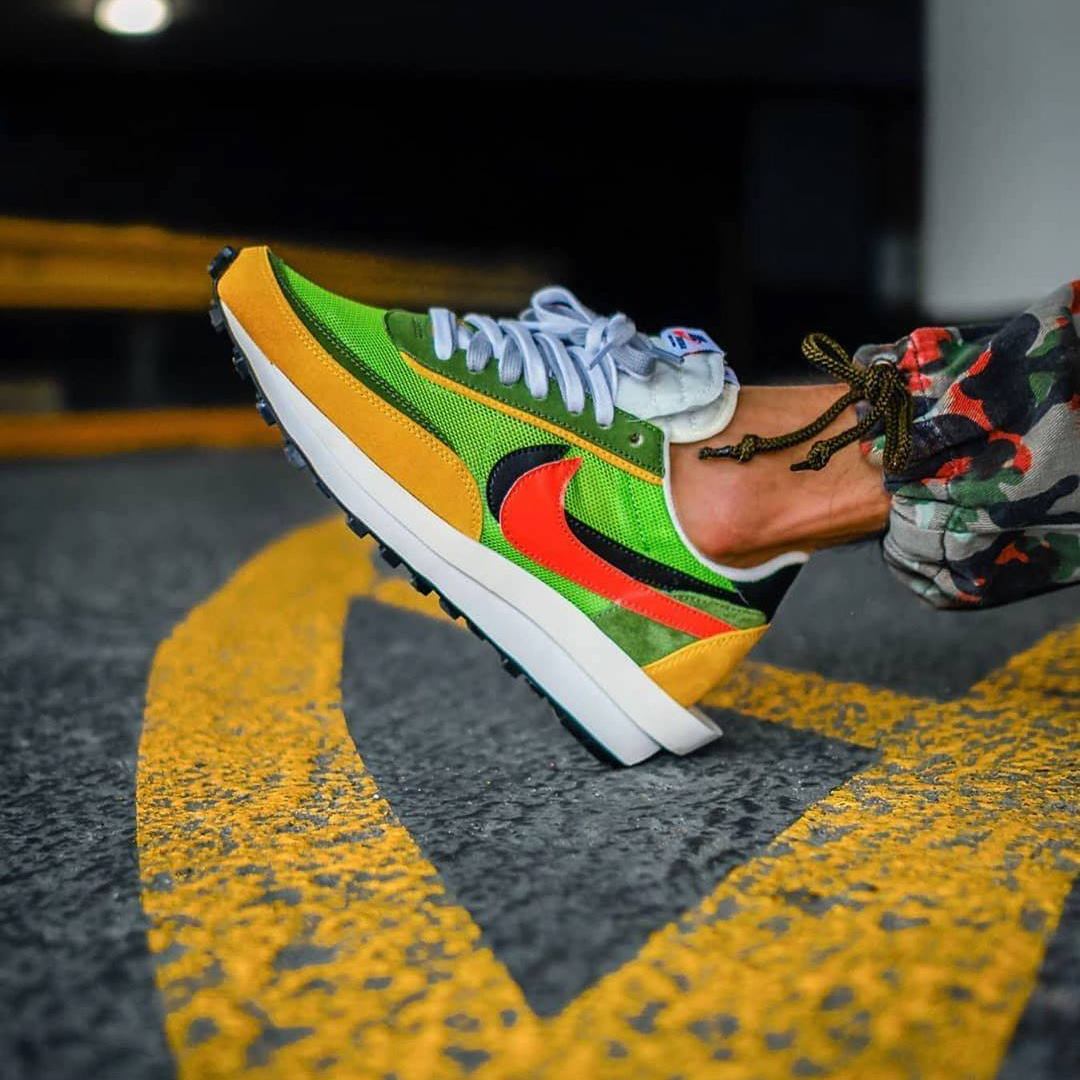 Nike Footwear Nike Sacai Ld Waffle Green Sacai X Nike LDWaffle