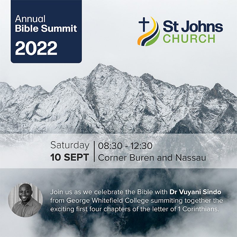 St Johns Church, Bothasig - St John's Annual Bible Summit 2022 Join us ...