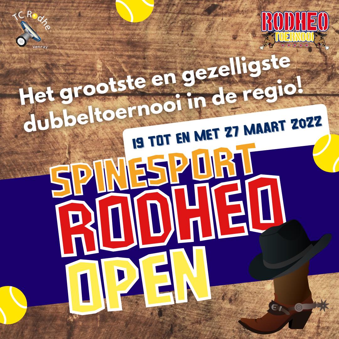 TC Rodhe - ️ REMINDER! Heb jij je al ingeschreven?