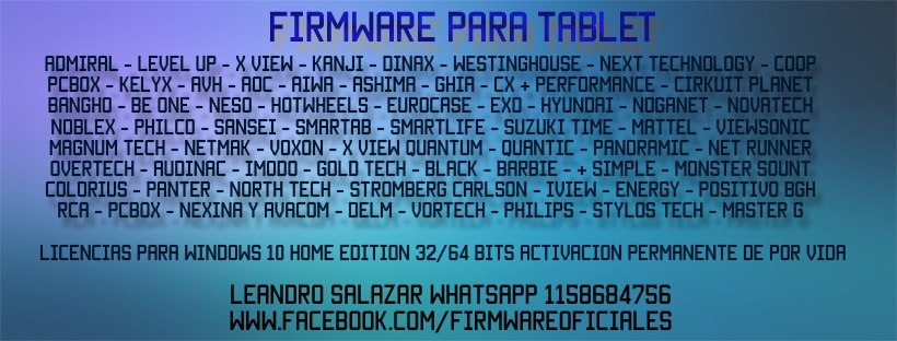 Firmware Para Tablet y Smartphone