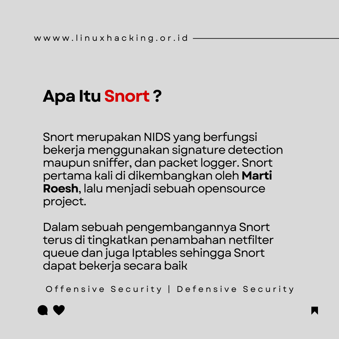 Linuxhackingid - Memahami SNORT, apa itu ? #cybercrime...