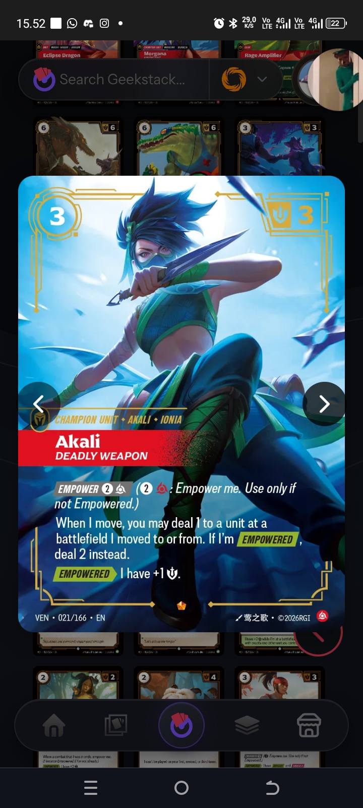 Can I play Temporal Breach in response to Akali's effect if Diana