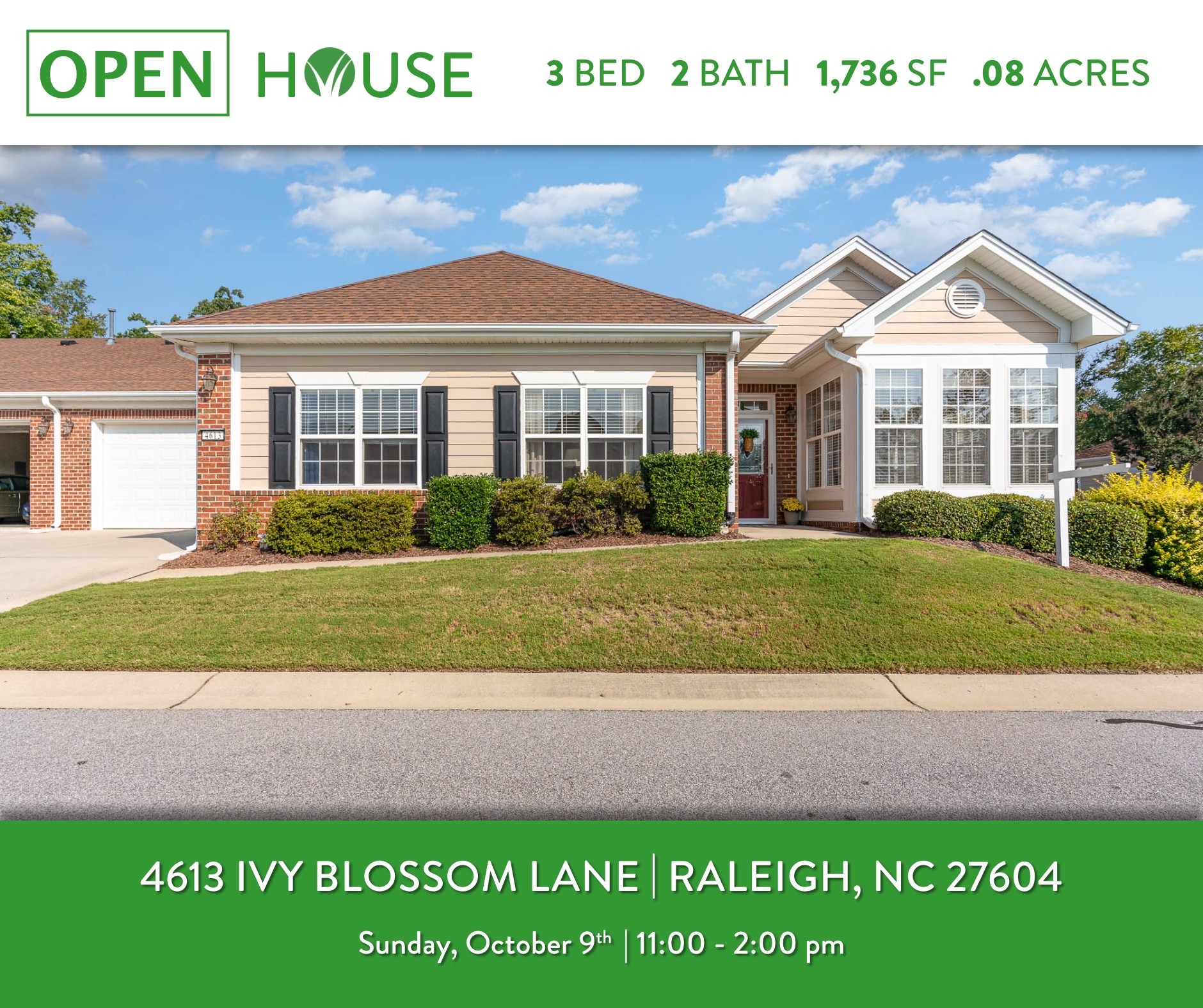 🚨 OPEN HOUSE Join the amazing Brandi Taylor on Sunday, October 9th from ...