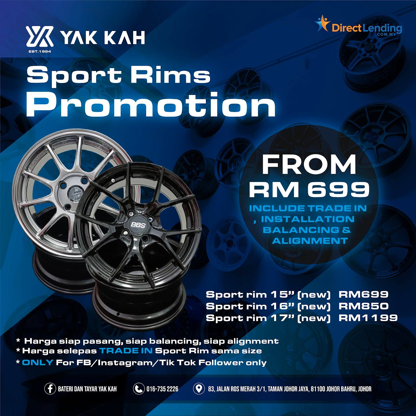 Bateri & Tayar Yak Kah | Johor Bahru
