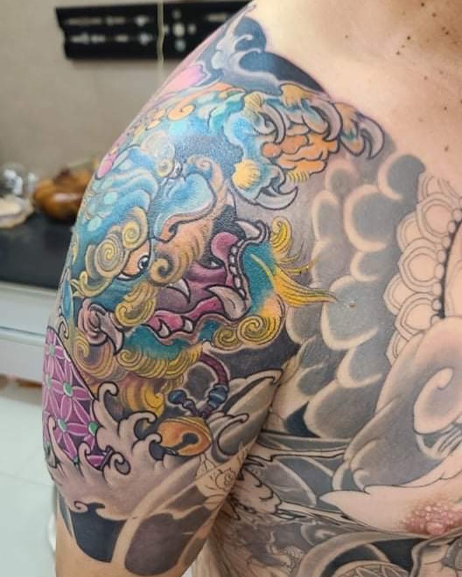 暴力改圖第11次進行中！ 唐獅！ 這樣的進度很快就會完成了！... - 彫之勇紋身 專業刺青Tattoo Artist | Facebook