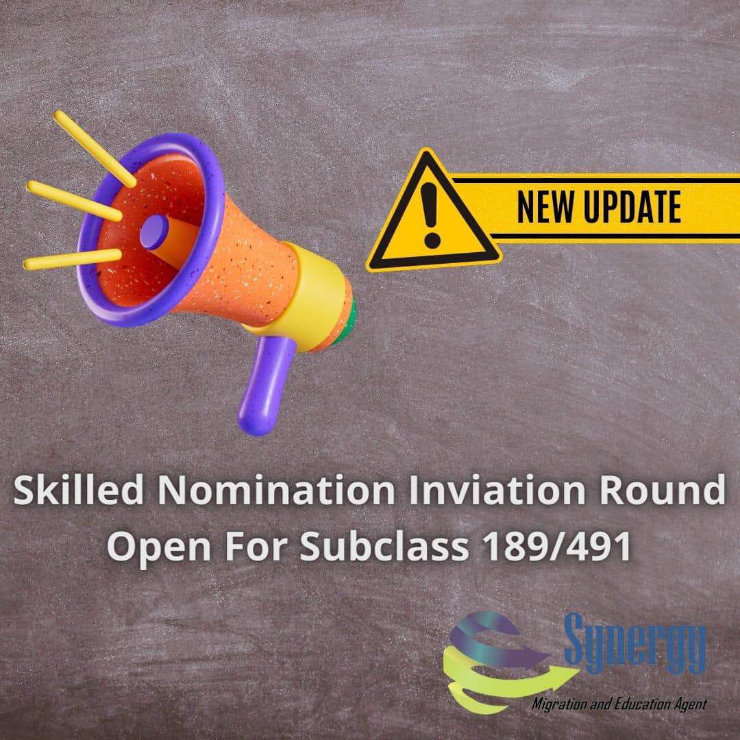 Invitation rounds... - Synergy Education and Migration Agent