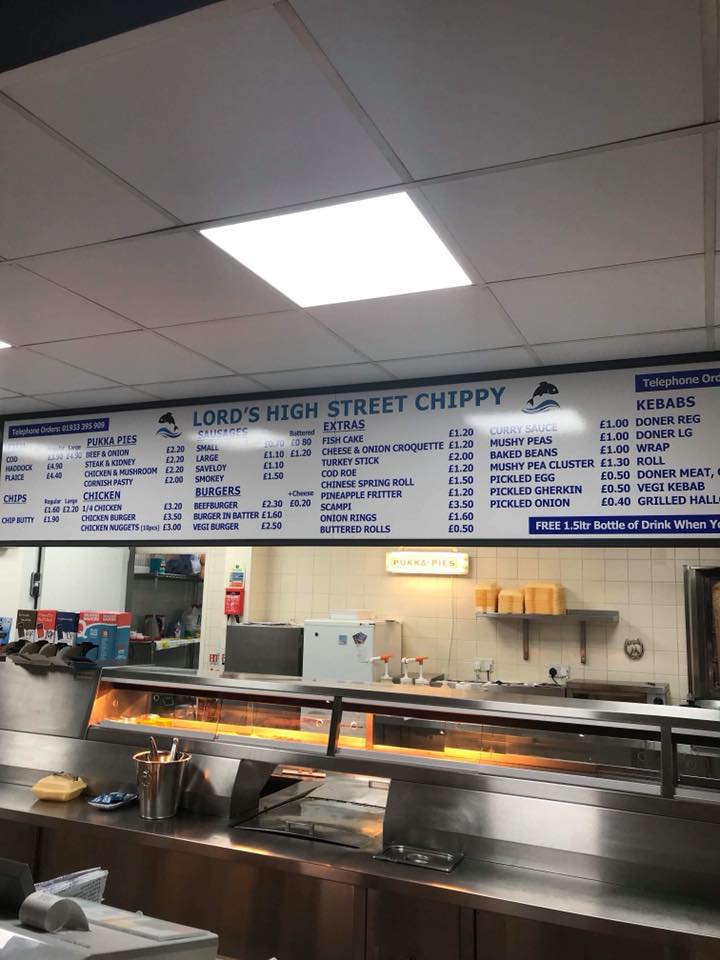 Lord’s High Street Chippy Rushden | Rushden