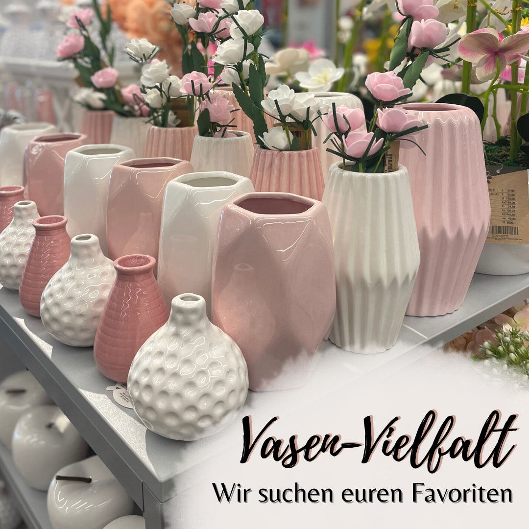Bei uns gibt es Vasen für jeden Geschmack 😍 Shoppt eure Lieblingsvase jetzt in den Filialen oder auch direkt im Onlineshop unter https://bit.ly/3JDZ8hg! 🌸