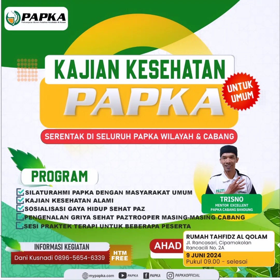 PAPKA - Bismillah, Alhamdulillah Bandung Kota akan melaksanakan kajian ...