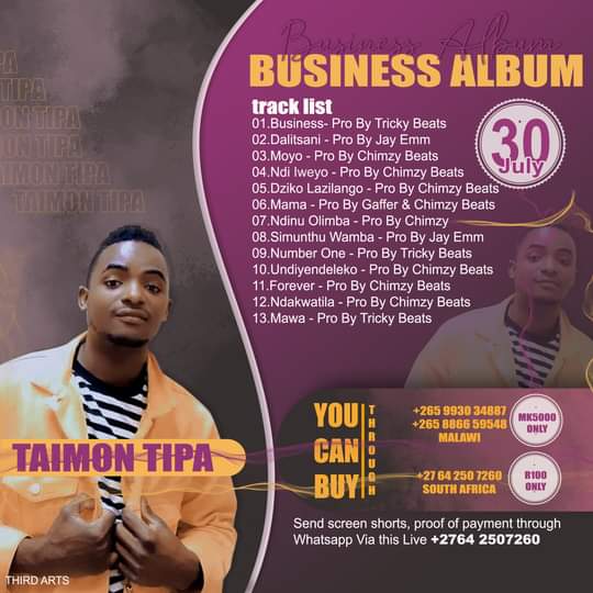 🎶🎶 New Album Alert 🎶🎶 Business Album... - Music From Malawi
