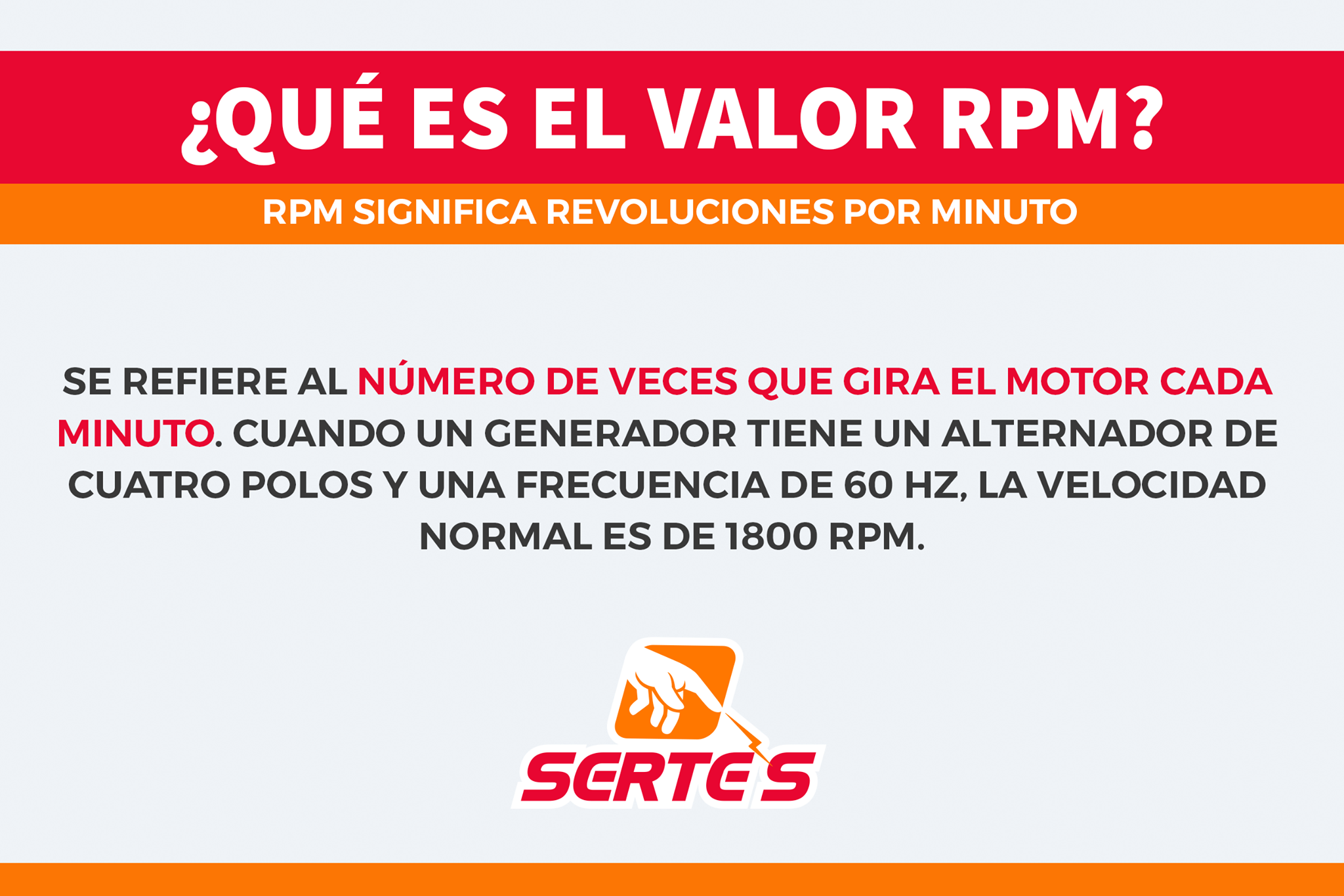 ¿Sabes que es el valor RPM?... - Sertes Soluciones de Energía