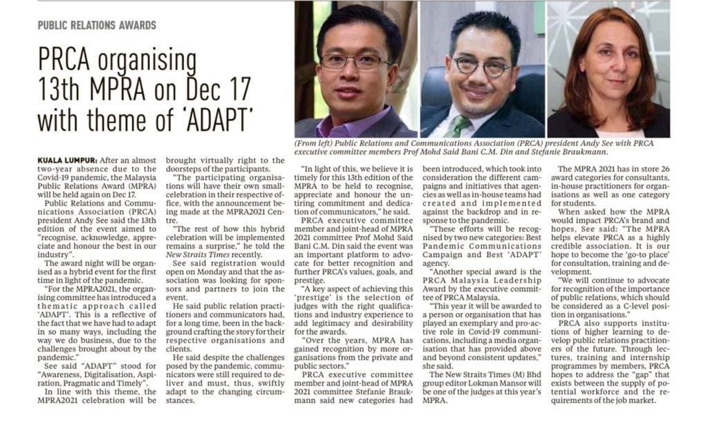 PRCA Malaysia - THE MPRA IS BACK! After a two-year... | Facebook