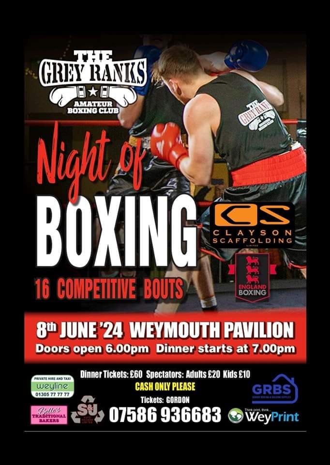 Rob - Night office is Weymouth Pavilion for a amateur boxing show The ...