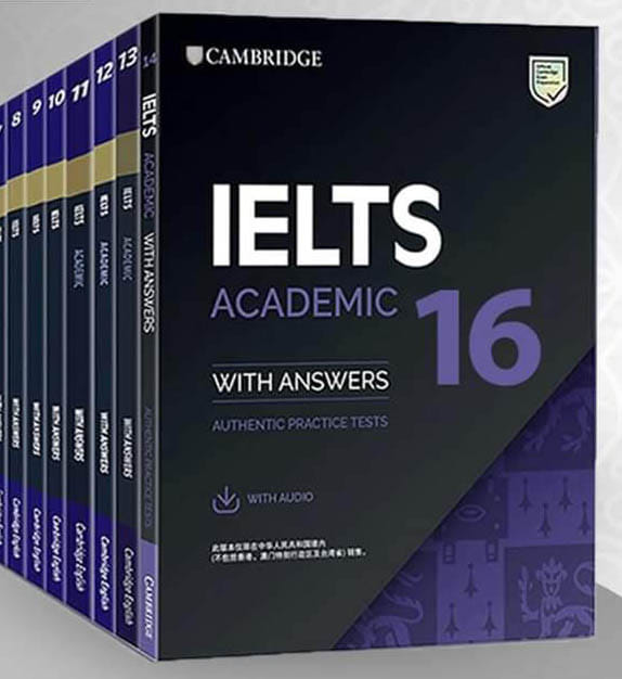 Ielts academic cambridge books 16,17,18,19 in soft format