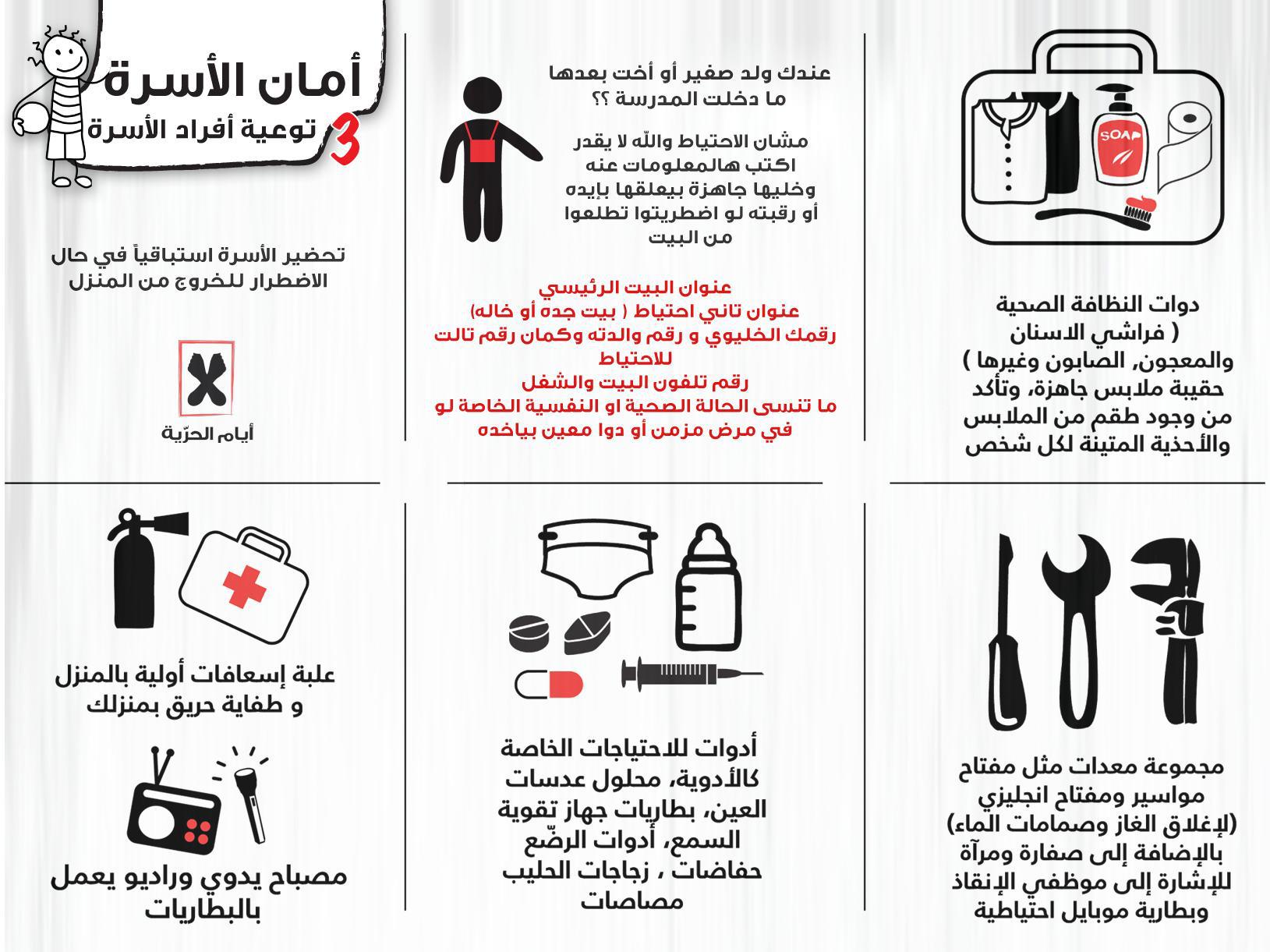 أيام الحرية Freedom Days منشور أمان الأسرة 3 منشور تحضير العائلة لترك المنزل بشكل اضطراري رابط للتحميل بجودة عالية Http Www Mediafire Com View 2proyuobmbmn4sz Facebook