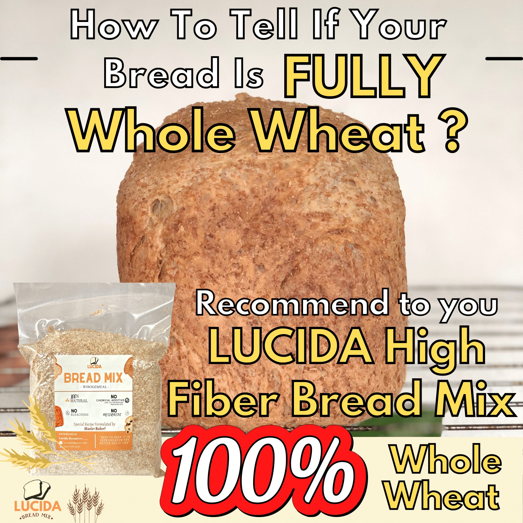 Lucida Bread from Home - How to Tell if your Bread is 100% Whole Wheat ...