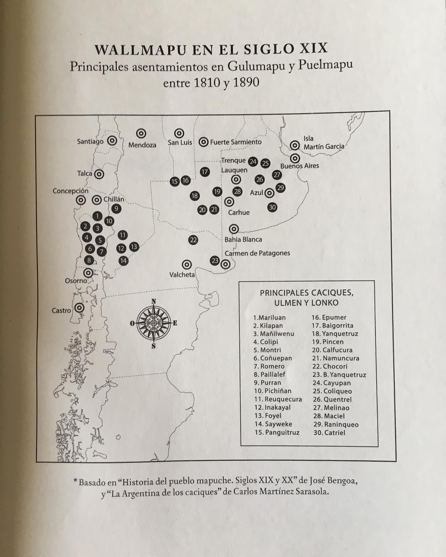 🇨🇱 Mapa del Wallmapu, siglo XIX,... - Editorial Catalonia