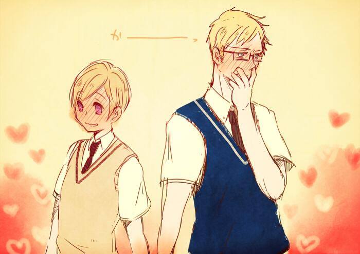 Gakuen - Source: 【ヘタリア/腐】ほくおう詰め合わせ8 Pixiv ID