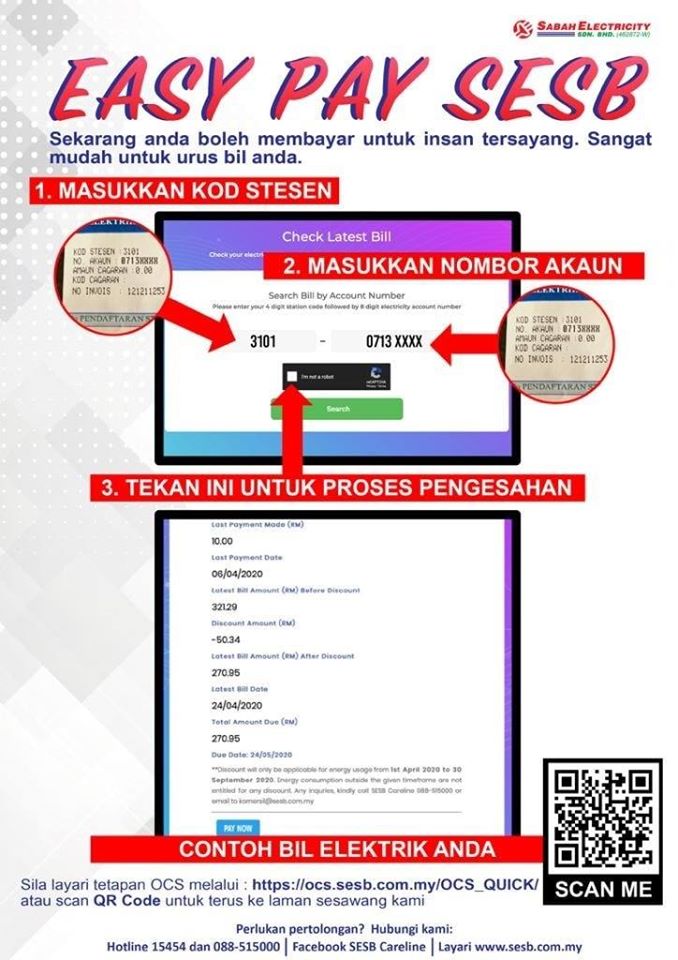 SESB sekarang ada Easy Pay!... - Sabah Electricity Careline | Facebook