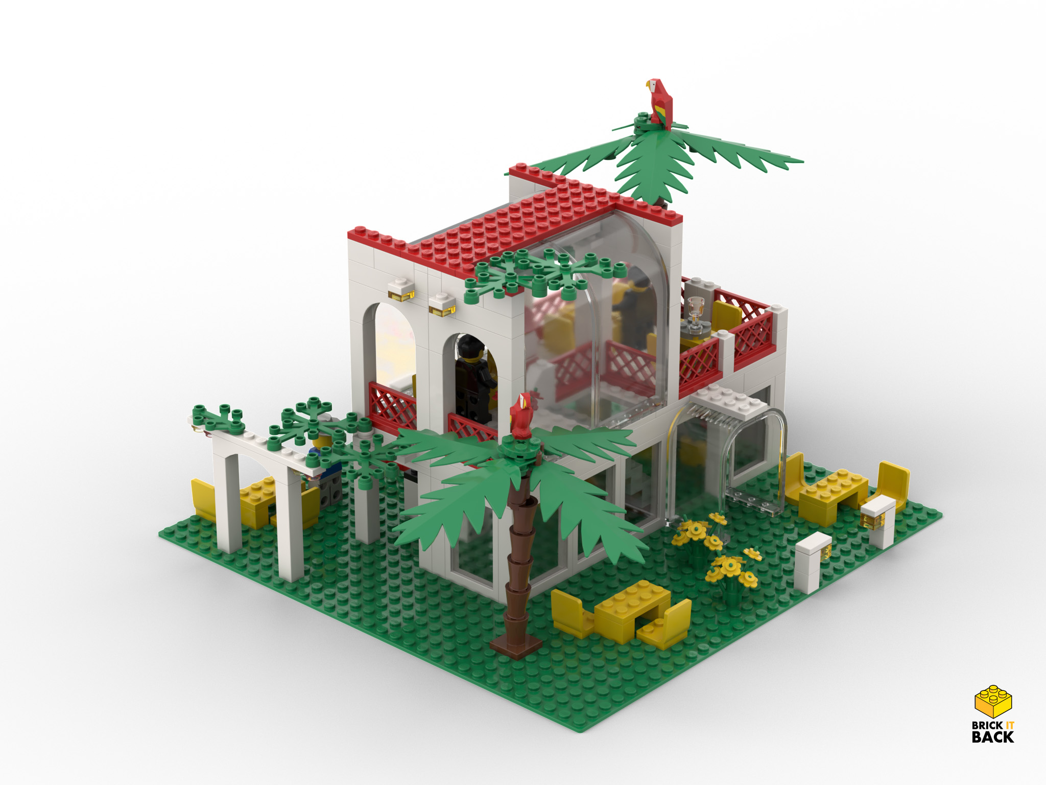 Breezeway Café (6376) is a classic Lego set from 1990, part of the 
