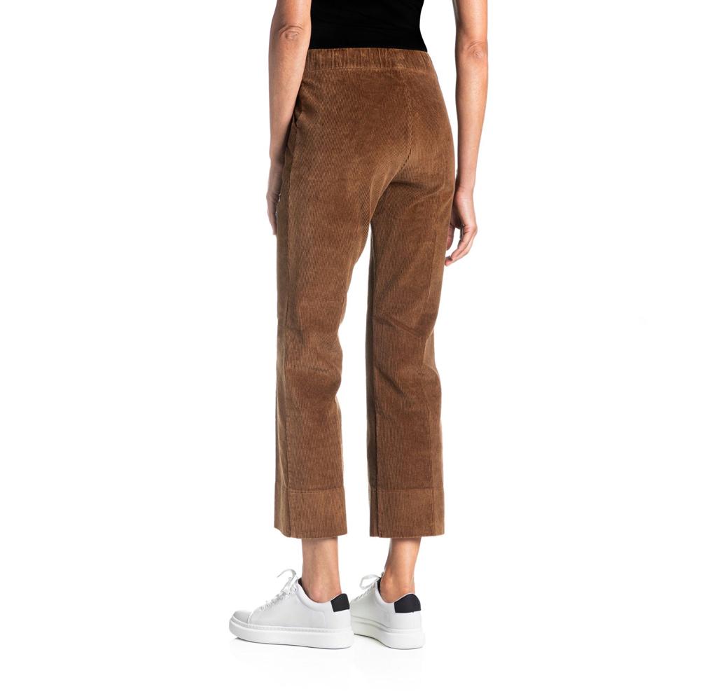 Pantaloni Flare Donna Goldenpoint In Velluto A Coste - Vita Elasticata, Cotone Elasticizzato, Eleganti