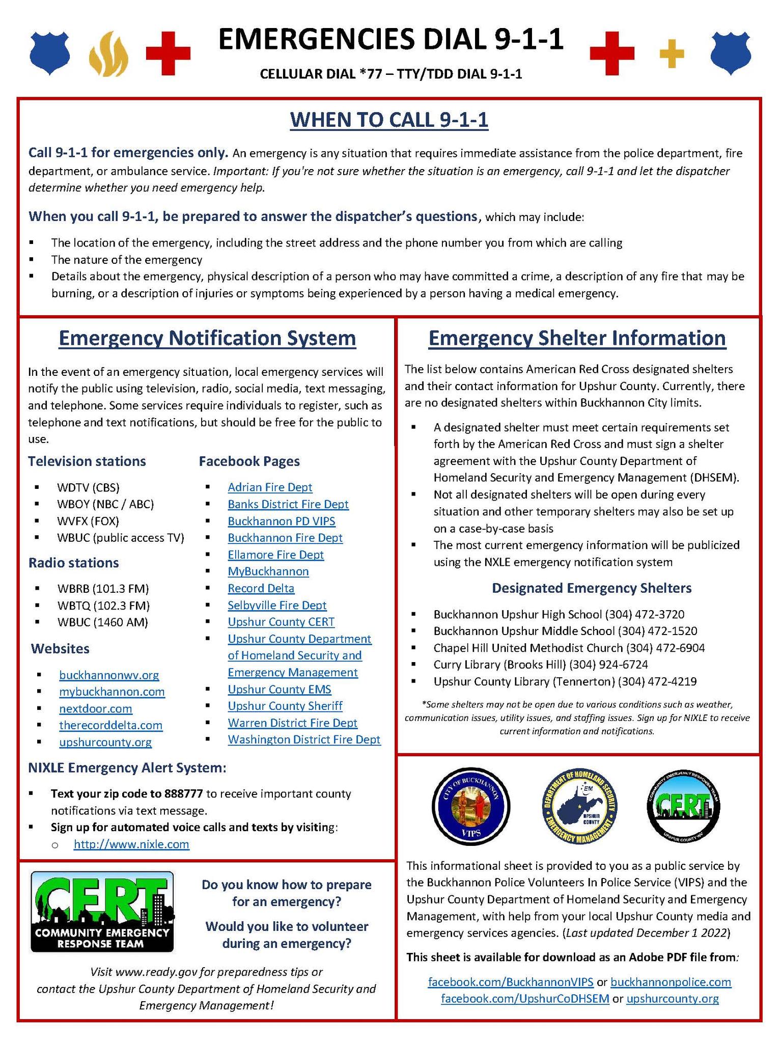 Upshur County WV Department of Homeland Security and Emergency Management
