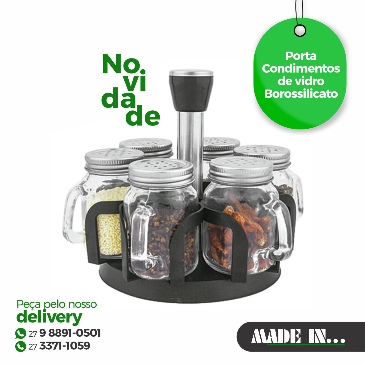 Made In - 🍃 Ter um porta condimentos é uma forma de ter... | Facebook