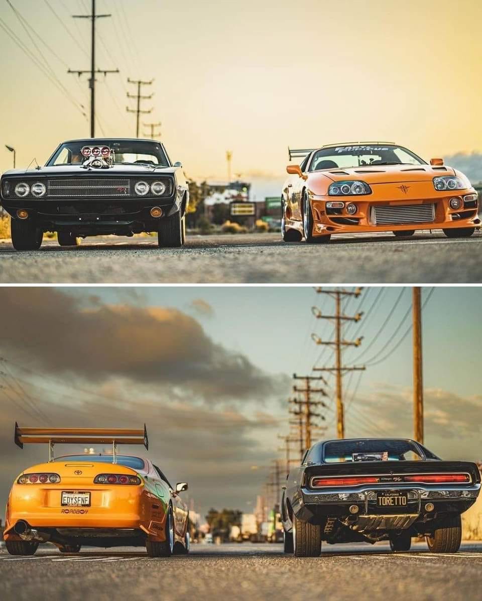 1970 Dodge Charger R/T vs. Toyota Supra MK4 1. 1970 Dodge Charger