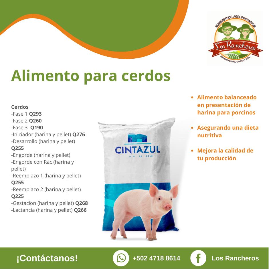 Los Rancheros - ️ ALIMENTO PARA CERDOS 🐷🐽 La mejor selección para una ...