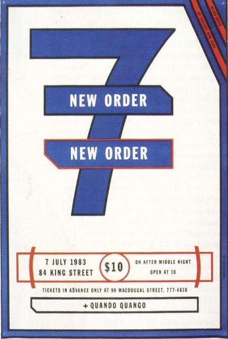 New Order at Tier 3, New York, Sept 28, 1980. Photo Laura Levine.