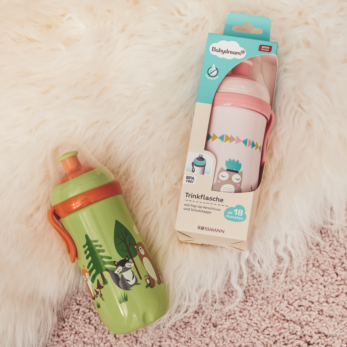 Habt ihr schon die neuen Designs unserer Babydream Trink(halm)flaschen entdeckt? 🦕🐻🌳 Piraten, Dinos, Waldfreunde, kleine Eulen, süße Häschen und was das Kinderherz noch begehrt, zieren seit einiger Zeit unsere Trinkflaschen. 💡 Richtig