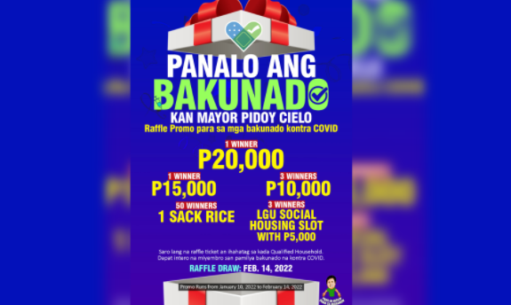 Bicol News and Updates - RAFFLE PROMO PARA SA MGA PAMILYANG BAKUNADO ...