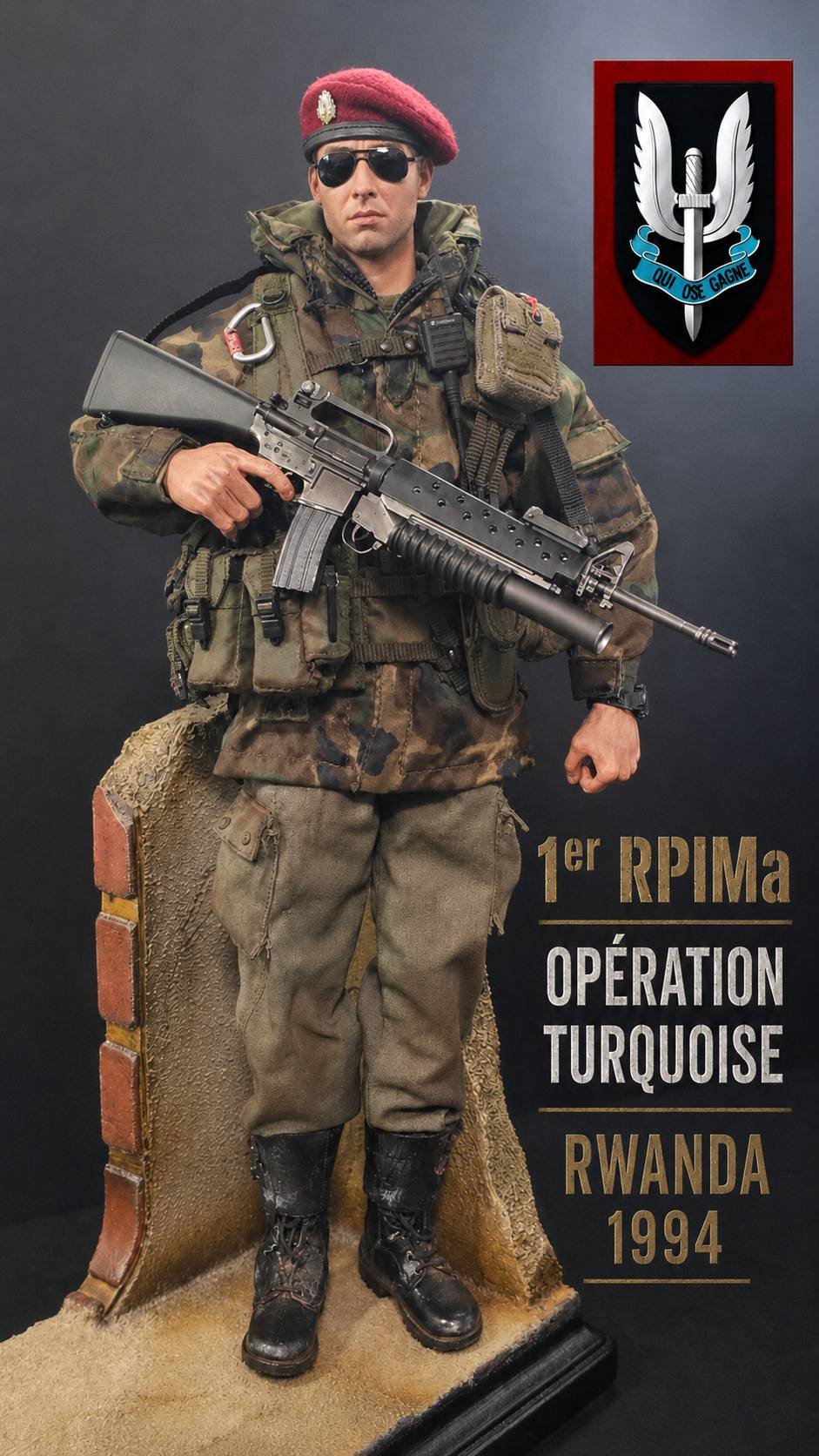 French SAS”: 1er. RPIMA operator, Operation Turquoise, Rwanda 1994