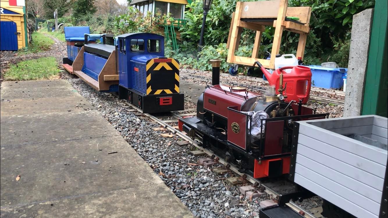 Miniature train rides today!... - Riley's Miniature Railway