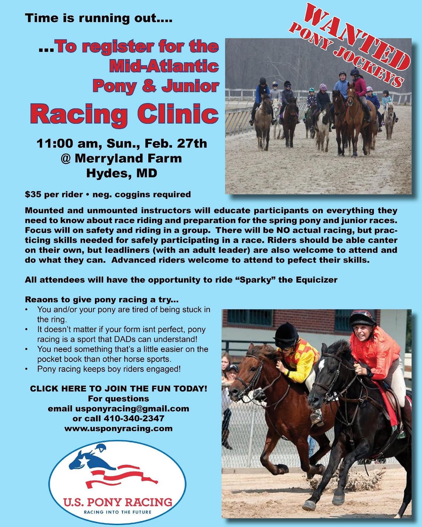 U.S. Pony Racing added a new photo. - U.S. Pony Racing