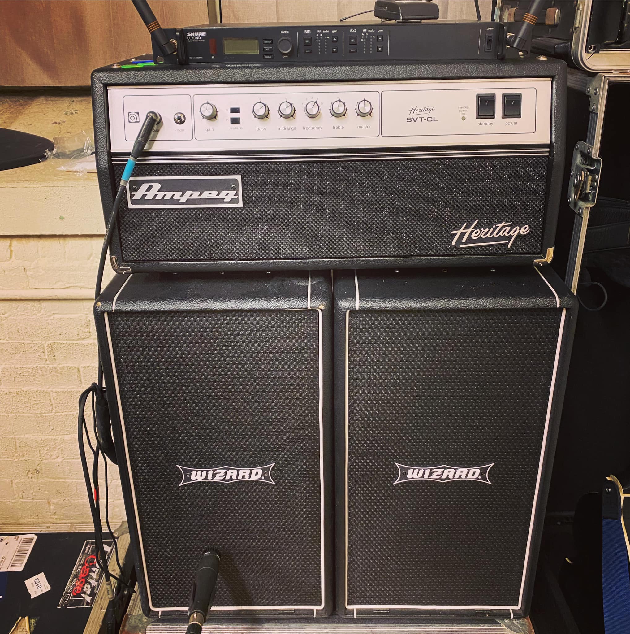 Mark - Rig evolution…trying different amp/cab setups in prep for tour ...