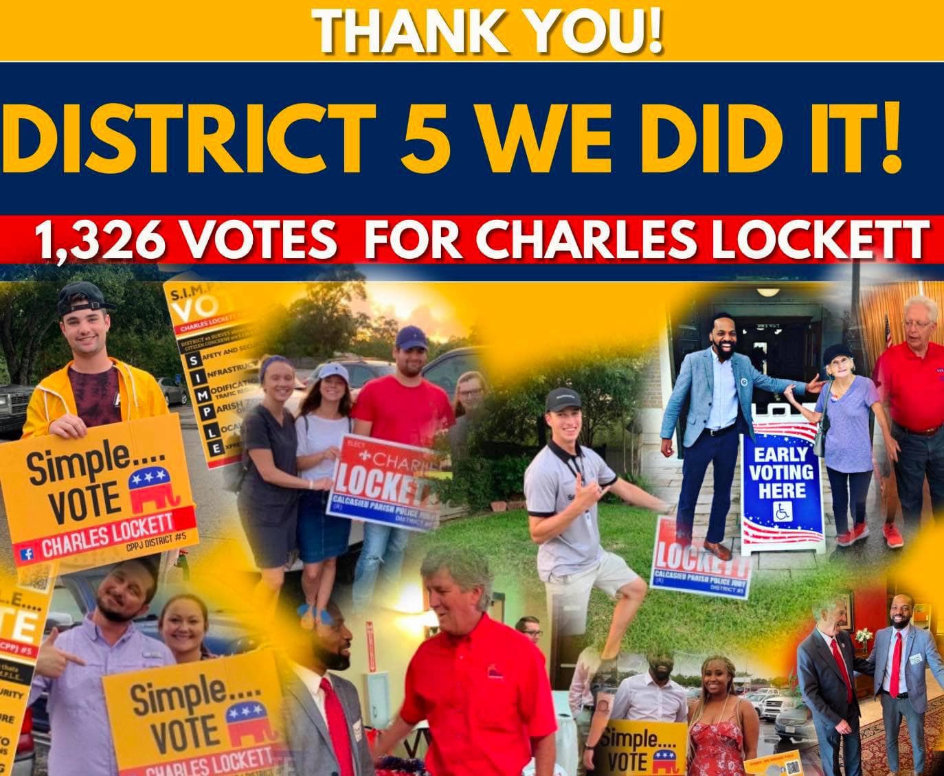 Elect Charles Lockett Calcasieu Parish Police Jury District 5