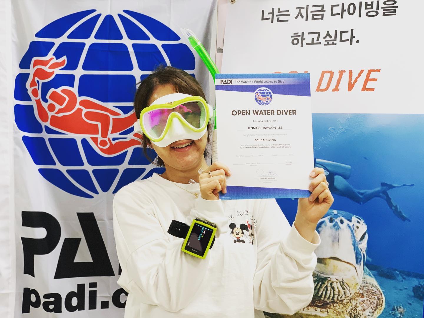 JR DIVE - 🧜🏻‍♀️ PADI OPEN WATER DIVER 🌊 . 오픈워터 다이버가 되신걸... | Facebook