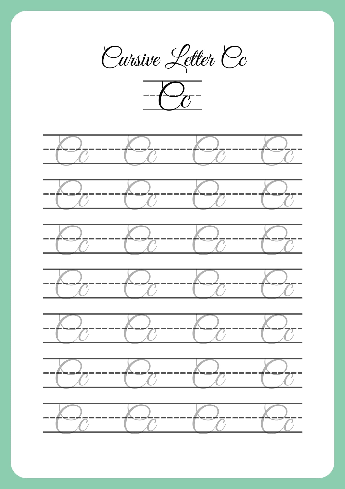 Teacher Marie - Cursive Alphabet Worksheets This is not...