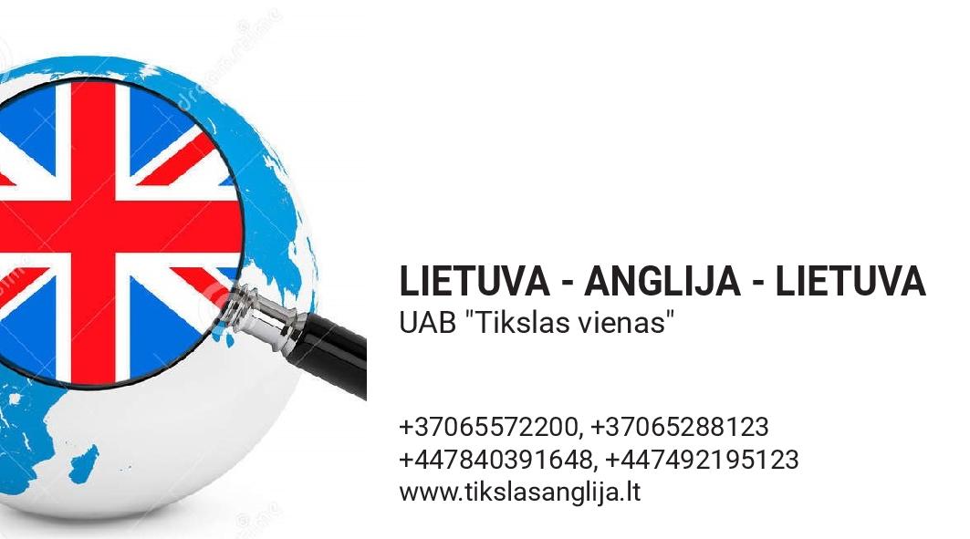 Anglija - Šiandien važiuojame Anglija-Lietuva.Patikimi vairuotojai ...