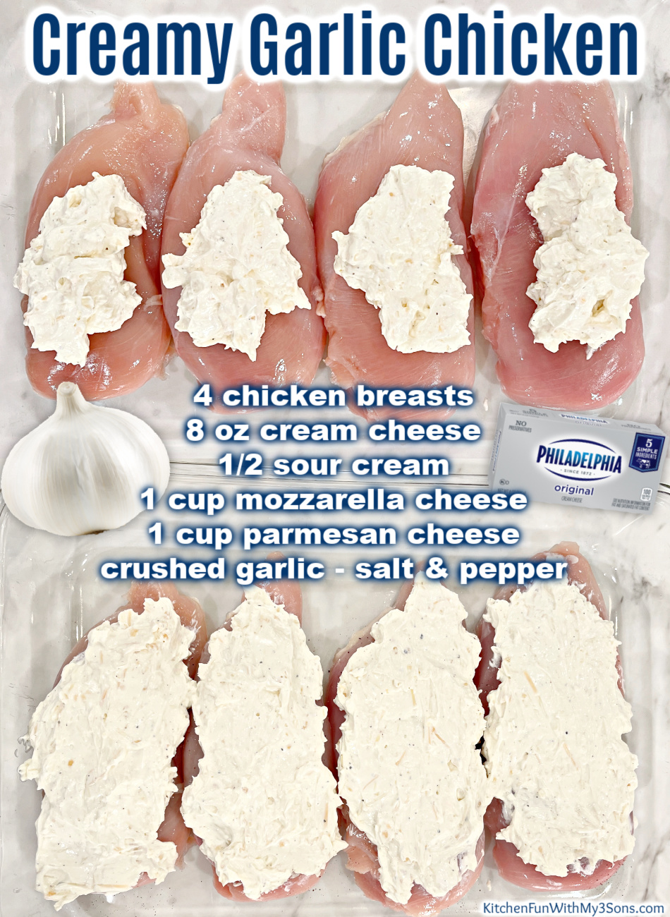Creamy GARLIC CHICKEN - So... - Kitchen Fun With My 3 Sons
