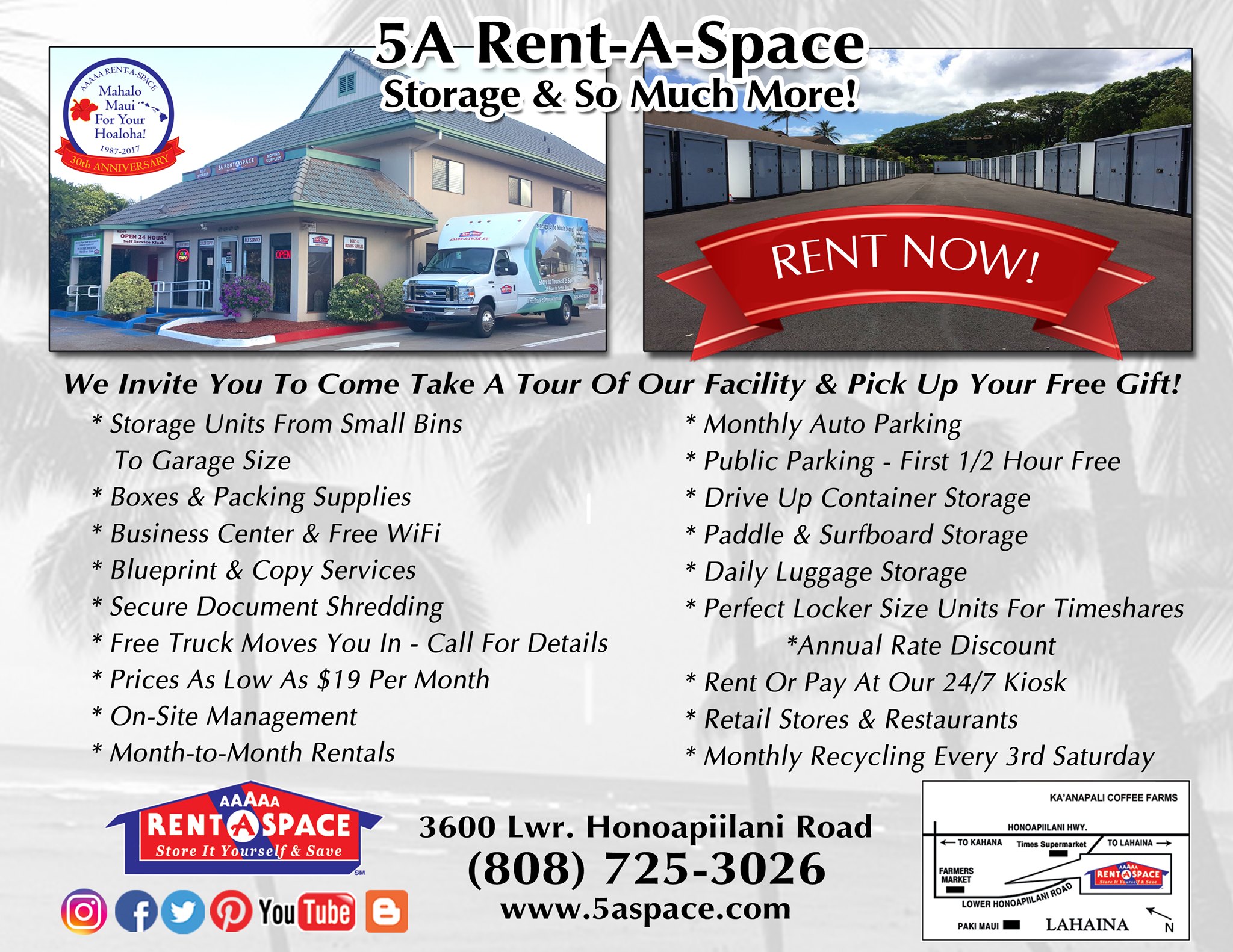 AAAAA Rent A Space Lahaina | Lahaina HI